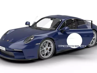 Porsche 911 S-T 2024 HQ 3D model
