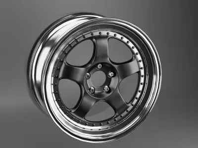 work meister s1 3p Wheel 3D model