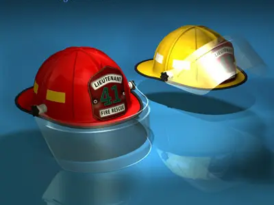 Firemen helmet 3D model