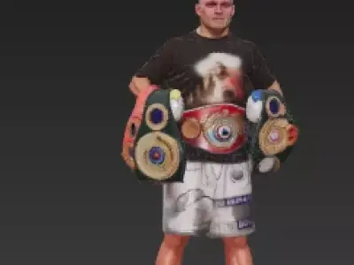 Oleksandr Usyk Champion Boxing 3D Model 3D print model