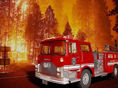 Firetruck M CF 1978 3D model