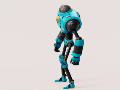 ANDROID MOBY Rigged for Unreal Engine - Unity - MIXAMO 3D model