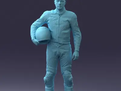 000145 Professional Motorcycle Racer 0709 3dp 3D print model