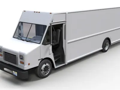Freightliner P1200 step van Low-poly 3D model