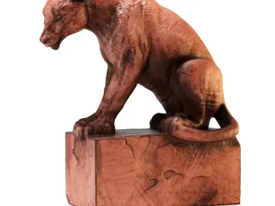 Silent Carved Tiger 3D model