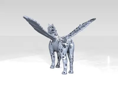 Pegasus Dust Voronoi 3D model