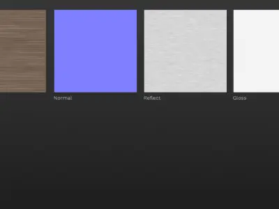 Sawed Walnut veneer texture 3D model