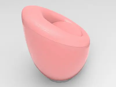 Leaf Armchair Low-poly 3D model