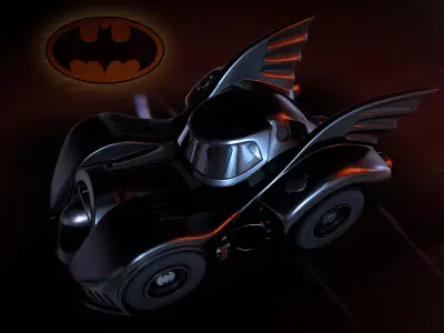BatMobile toystyle 3dprint 3D print model