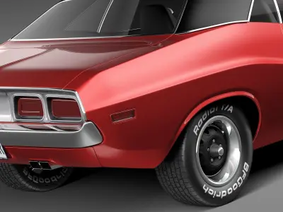 Dodge Challenger 1972-1974 3D Model 3D model