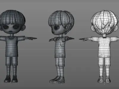 basketball boy 3D model