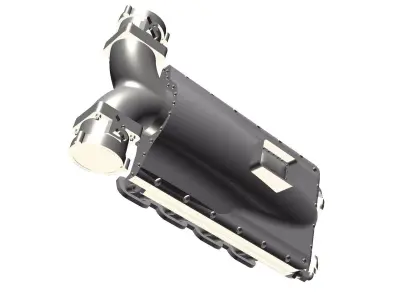 Pro Mod V8 Twin Turbo Intake Manifold Hemi BBC SBC 3D print model