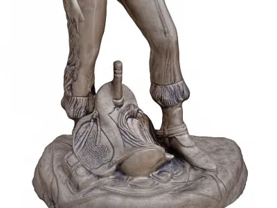 girl sculpt 3 Low-poly 3D model