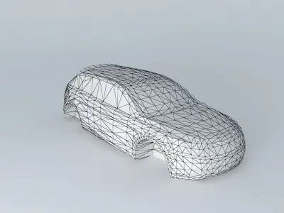 Hatchback Template Free 3D model