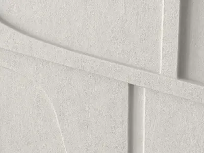 Light grey relief artwork 3D model