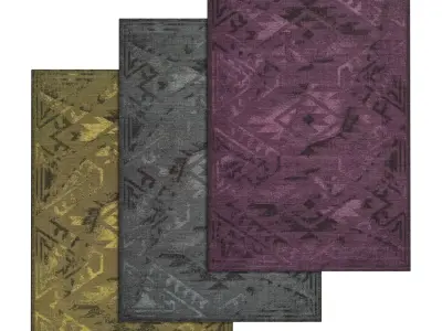 Rug Set 376 3D model