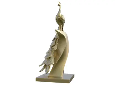 Peacock Statue  3D print model