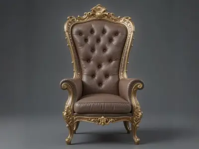 Royal Luxury Chair 3D Model 3D model