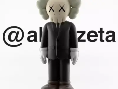 Kaws Companion Dior Textured 3D model