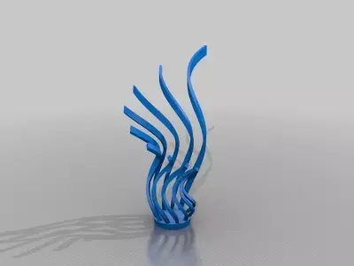 Curl Vase 2 Free 3D print model