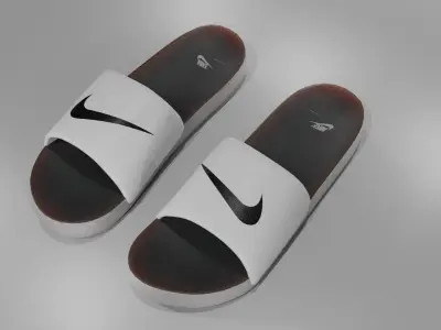 Nike Slippers Low-poly 3D model