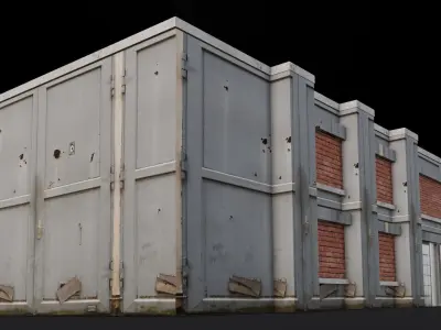 Building 3D Model Low-poly 3D model