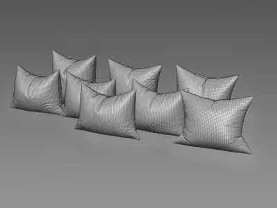 Pillow Set 02 3D model