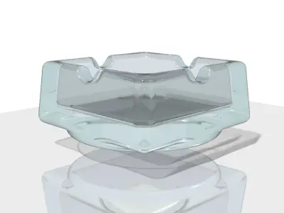Glass Ashtray Free 3D model