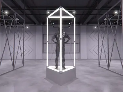 Transparent Booth Photo Opportunity 2 3D model