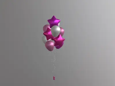 Helium Balloons 3D model purchase