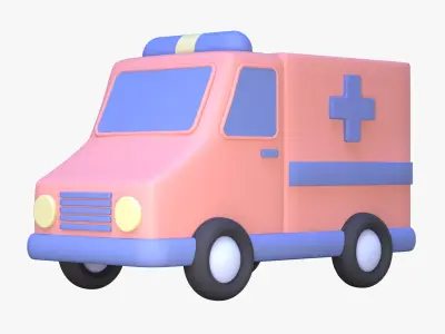 Ambulance 3D Icon 3D model