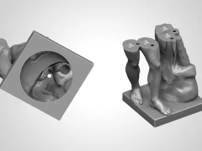 Farnese Hercules Statue 3D print model