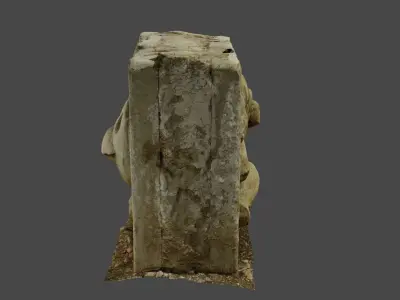 Stones with cartoon characters 2 Low-poly 3D model