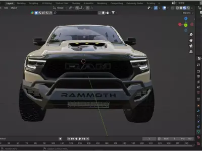 2023 Dodge RAM 1500 TRX RAMMOTH 3D model