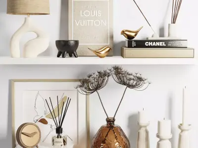 Decorative set 04 3D model