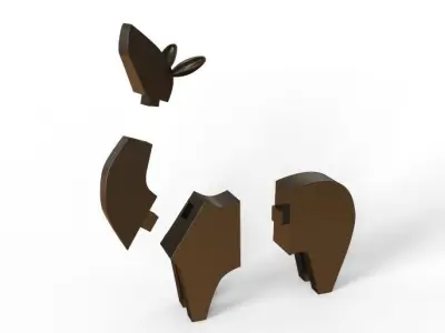 BABY DEER ART Miniature 3D print model