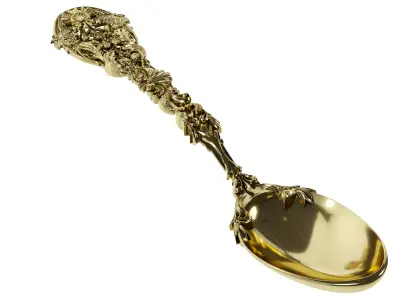 Royal Gold Premium Elite Spoon 3D model