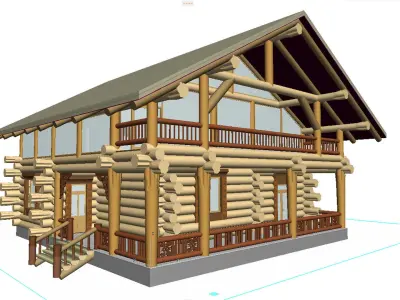Wooden Cottage 3D model
