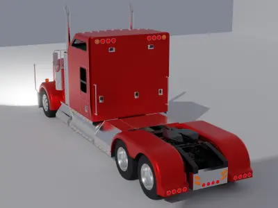 Kenworth W900 - Brandless 3D model