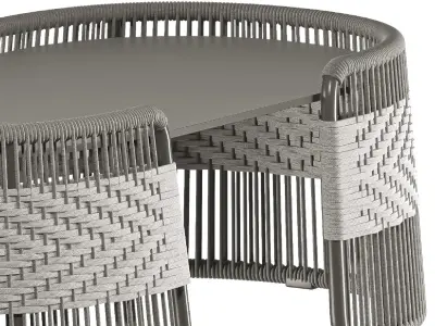 sette garden raven middle coffee table 3D model