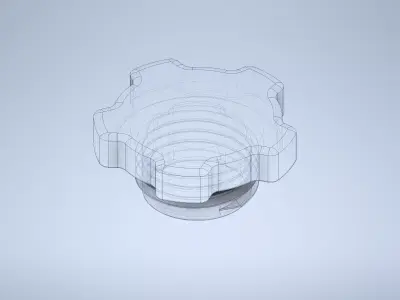 Subaru Oil Fill Cap 3D print model