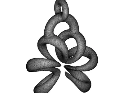 Spring Earring 3D print model