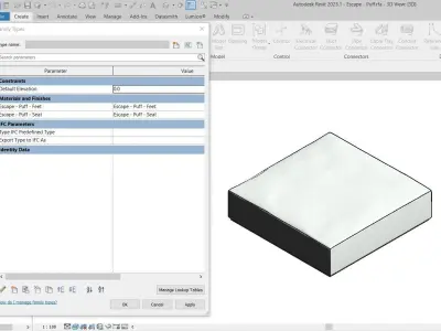 Escape Sofa - Puff by Artefacto Free 3D model