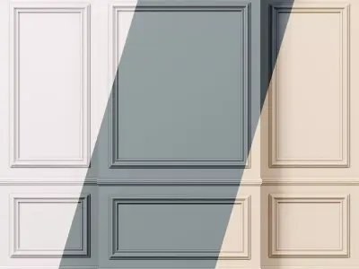 Wall molding 11  Boiserie classic panels 3D model