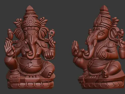 Ganesha Statue 3D Print Scan 3D model