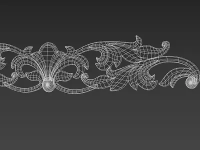 DEcor ornate border 3D model