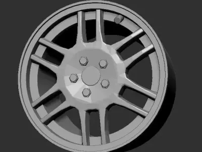 OZ Racing F1 Mitsubishi Lancer Evolution IV V Stock Rims  3D print model