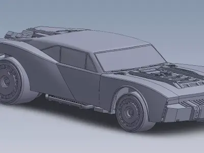 Batmobile 2022  stl 3D model