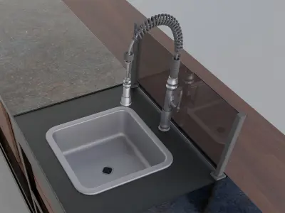 Kitchen countertop islands collection 3D model