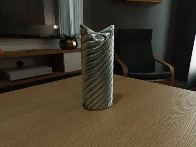 Modern Tabletop Sculpture Decor Low-poly 3D model